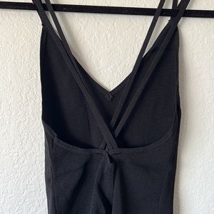 Black knit tank top